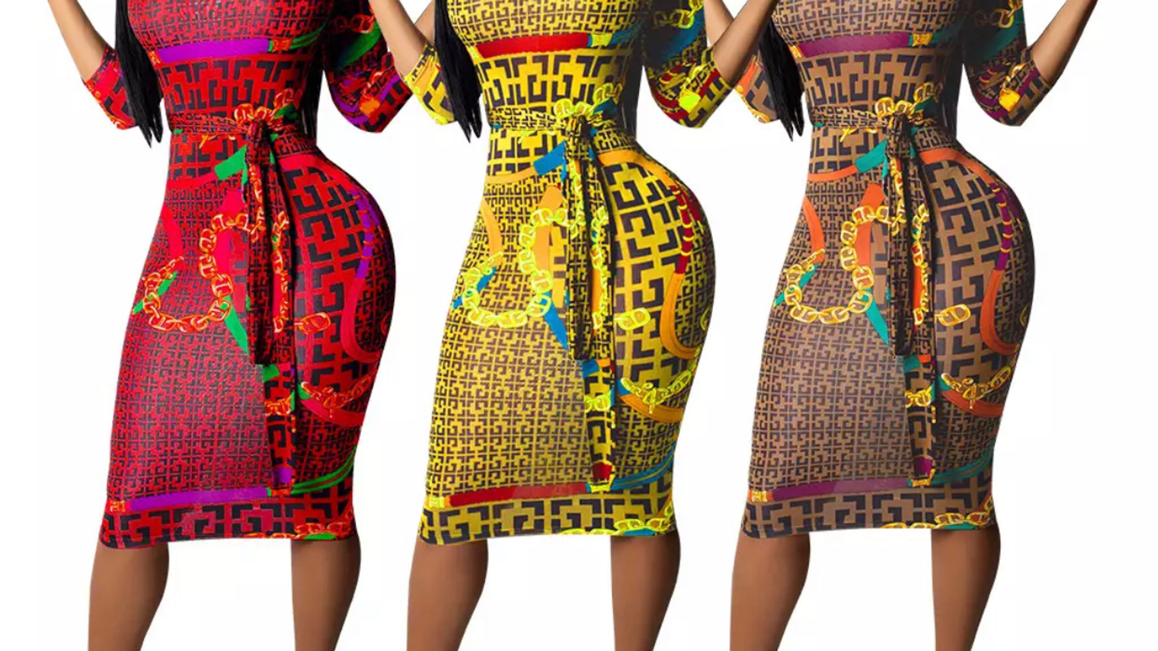 Pink Elegancebb.com - Bohemian Boho Bodycon Dress